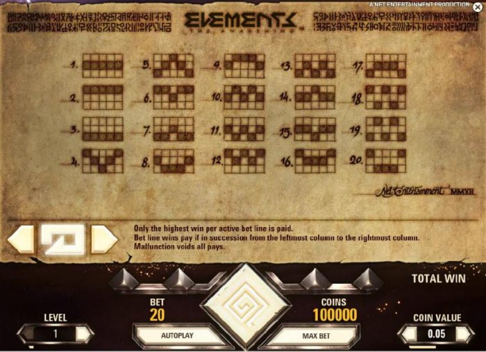 Elements The Awakening by All Online Pokies