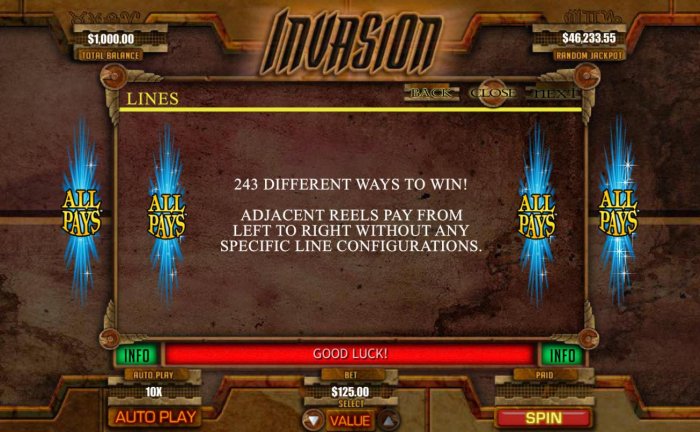 Invasion by All Online Pokies