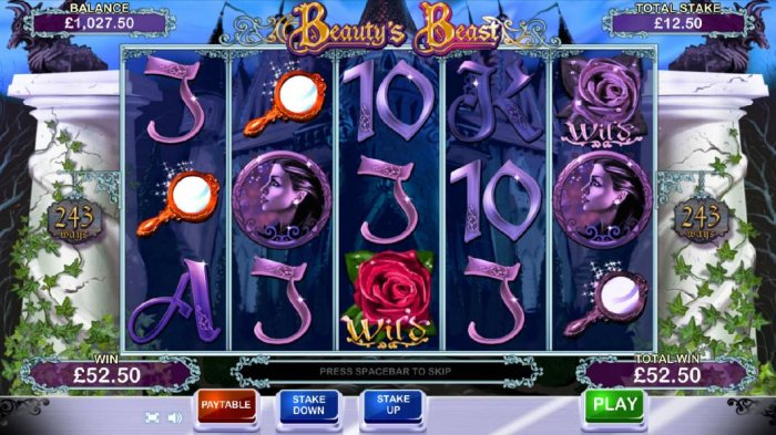 three of a kind triggers a $52 payout - All Online Pokies
