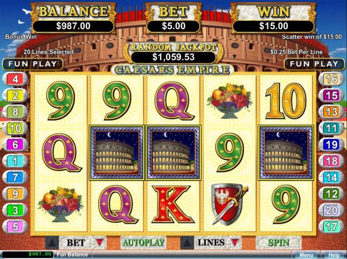 Caesar's Empire by All Online Pokies