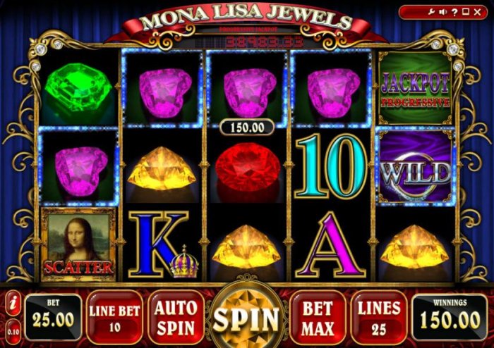 five of a kind triggers a 150 coin big win - All Online Pokies