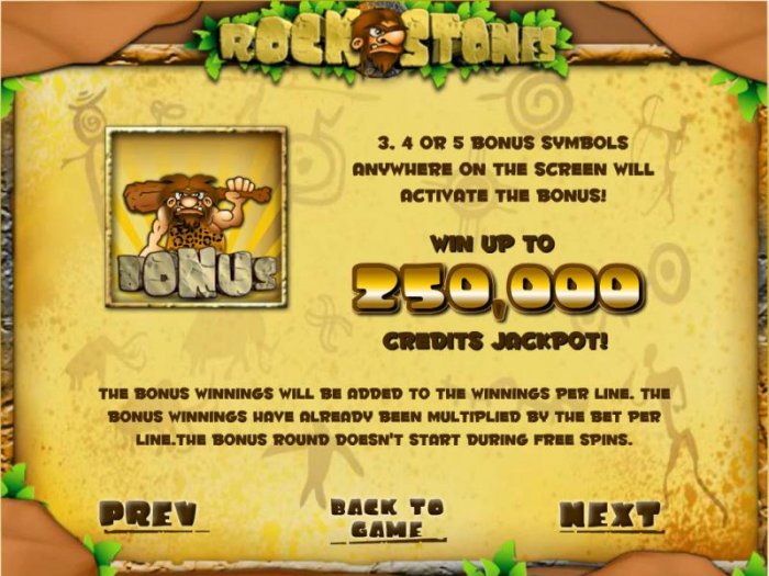 All Online Pokies - bonus feature rules and paytable