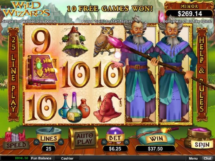 Sorcery feature awards 10 free games. - All Online Pokies