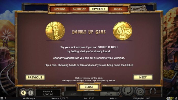 Gold Canyon screenshot