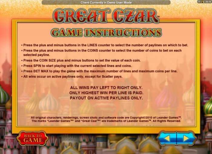 All Online Pokies - Game instructions