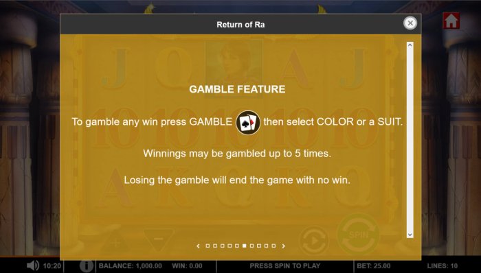 Gamble feature - All Online Pokies