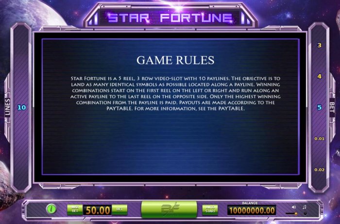 Star Fortune screenshot