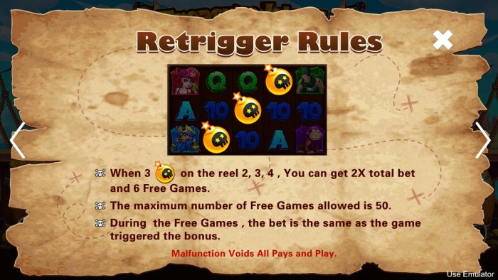 Re-Trigger Rule by All Online Pokies