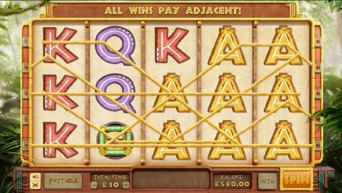 All Online Pokies - multiple winning paylines triggers a $120 big win