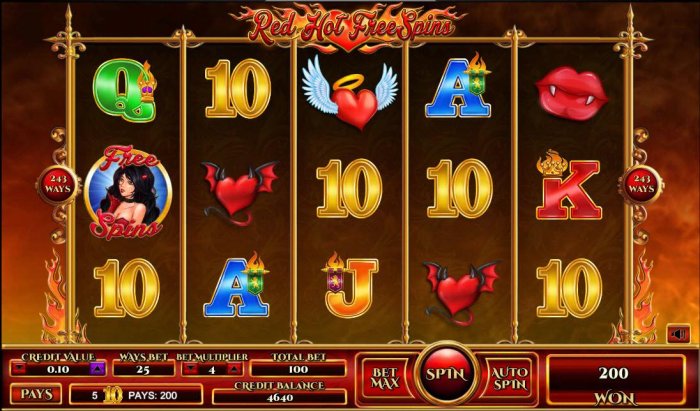 Red Hot Free Spins screenshot
