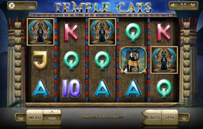 All Online Pokies image of Temple Cats