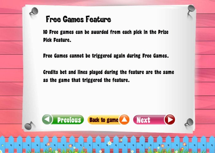 Free Games Feature Rules - All Online Pokies