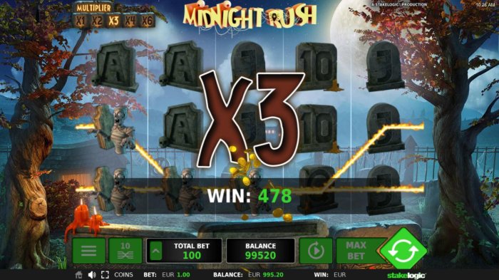 All Online Pokies - A payout is further enchanced by an x3 multiplier.