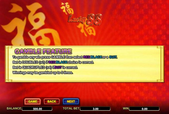 Lucky 88 by All Online Pokies