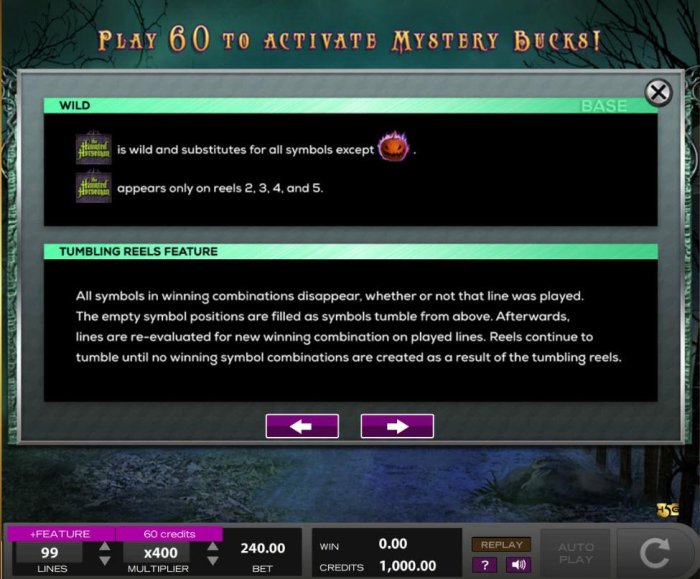 All Online Pokies - Wild symbol and Tumbling Reels Feature Rules