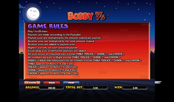 All Online Pokies image of Bobby 7s
