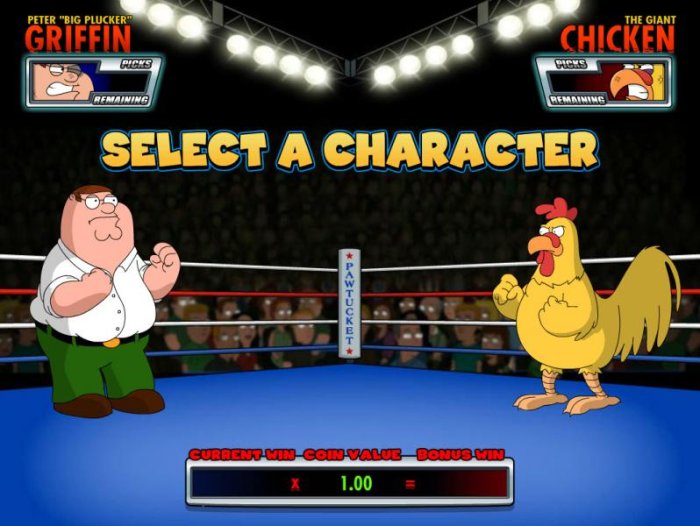 Select a charcter to play during the three fight rounds. - All Online Pokies