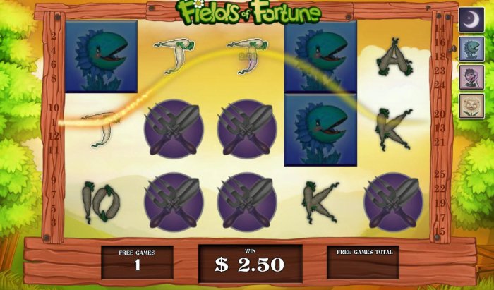 Parsnip Spins Game Board by All Online Pokies