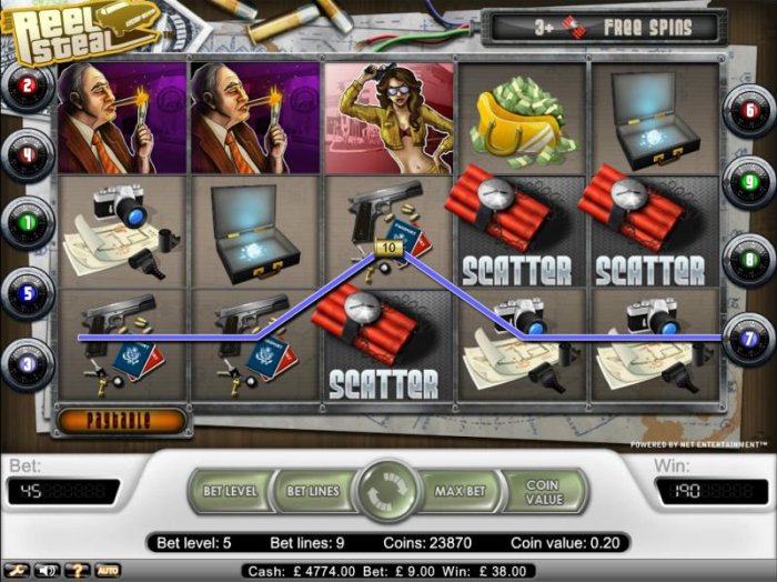 free bonus spins triggered when three or more scatter symbols appear on any reels - All Online Pokies