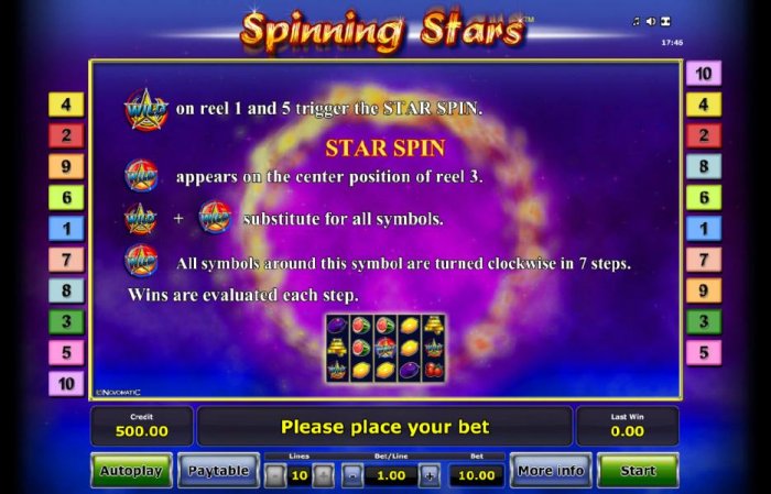 Spinning Stars screenshot
