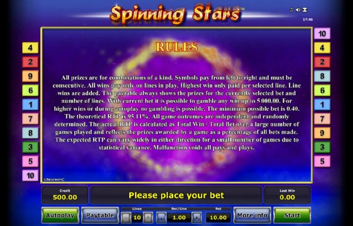 All Online Pokies image of Spinning Stars