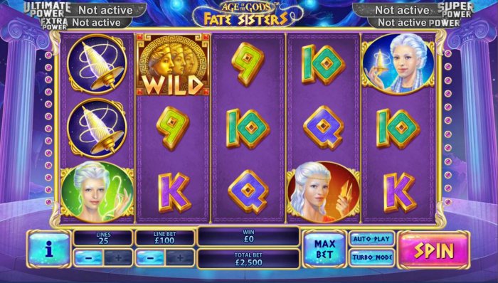 All Online Pokies - Main game board featuring five reels and 20 paylines with a progressive jackpot max payout