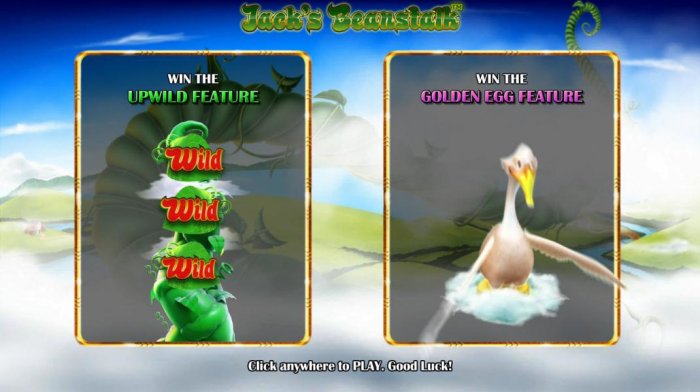 All Online Pokies - game features include the upwild feature and the golden egg feature.