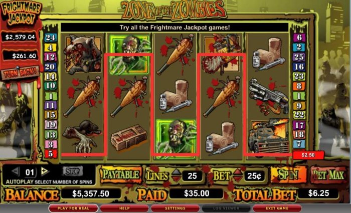 All Online Pokies image of Zone of the Zombies