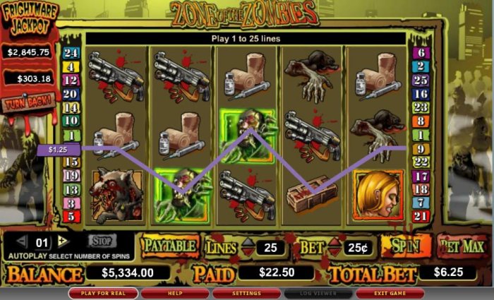 All Online Pokies image of Zone of the Zombies