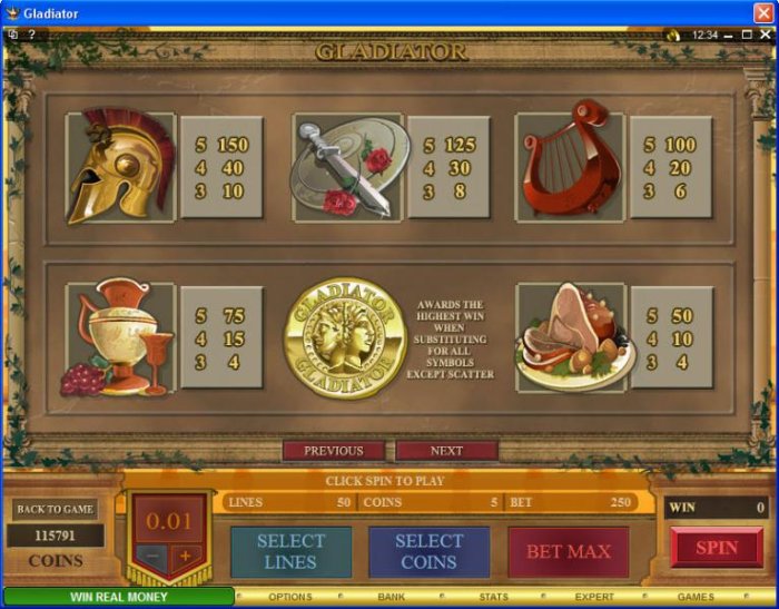 Gladiator by All Online Pokies