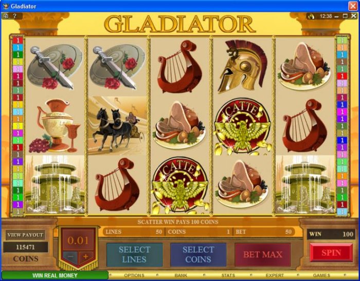 All Online Pokies image of Gladiator
