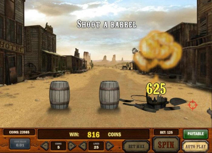 625 coins paid out. nice shooting by All Online Pokies
