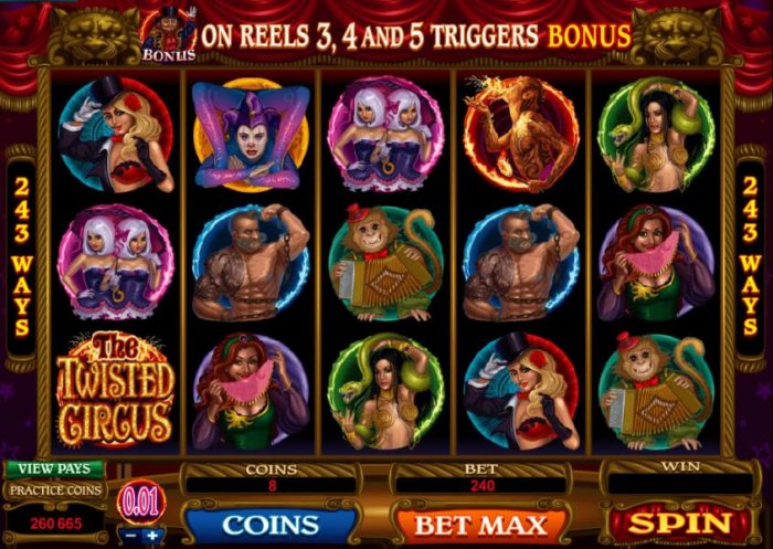 The Twisted Circus by All Online Pokies