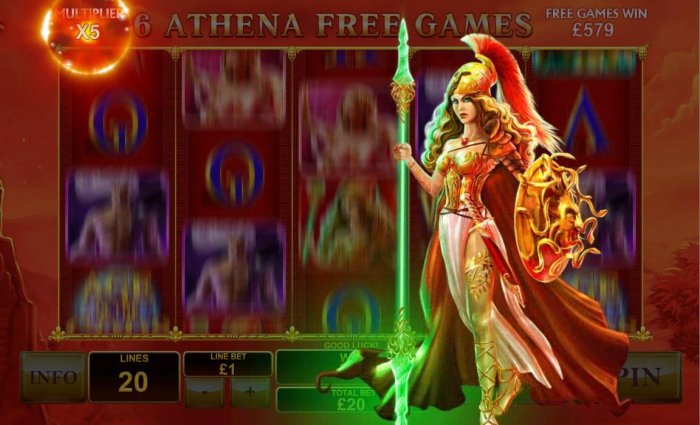 Athena awards a 5x multiplier. - All Online Pokies