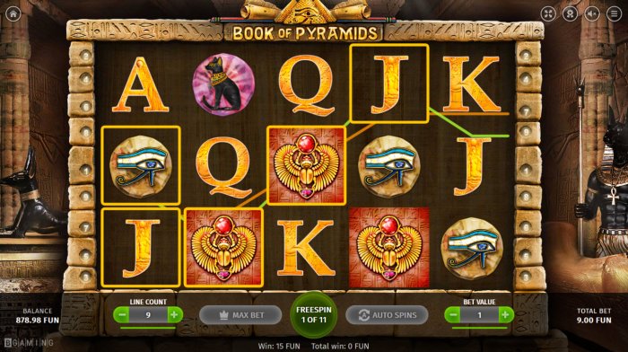 All Online Pokies image of Book of Pyramids
