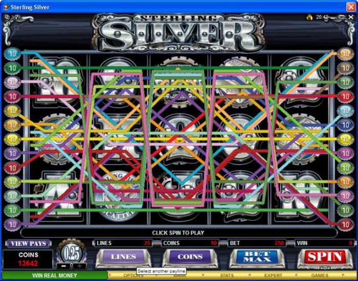 All Online Pokies image of Sterling Silver