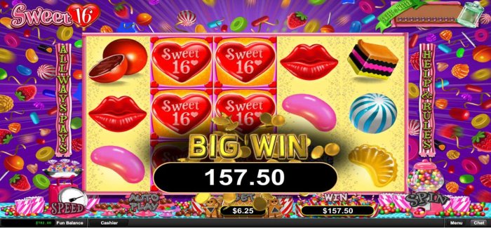 All Online Pokies - A 157.50 big win awarded.