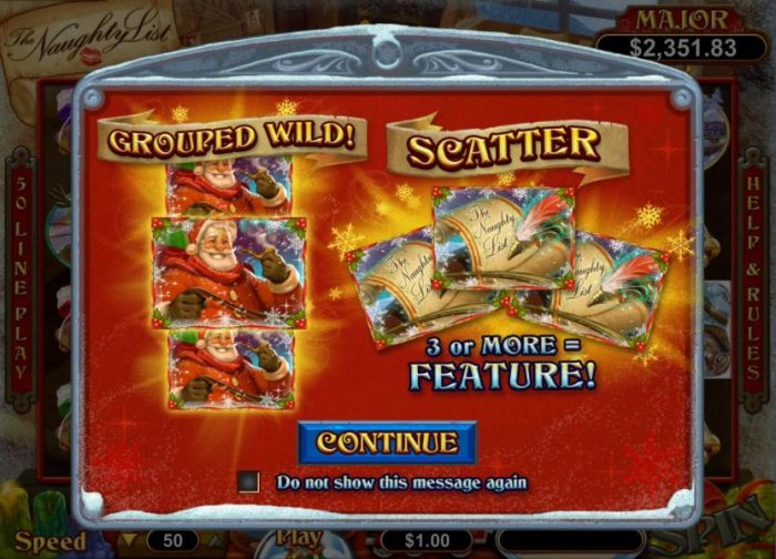 This game features Grouped Wilds and 3 or more Scatter symbols triggers Bonus Feature. by All Online Pokies