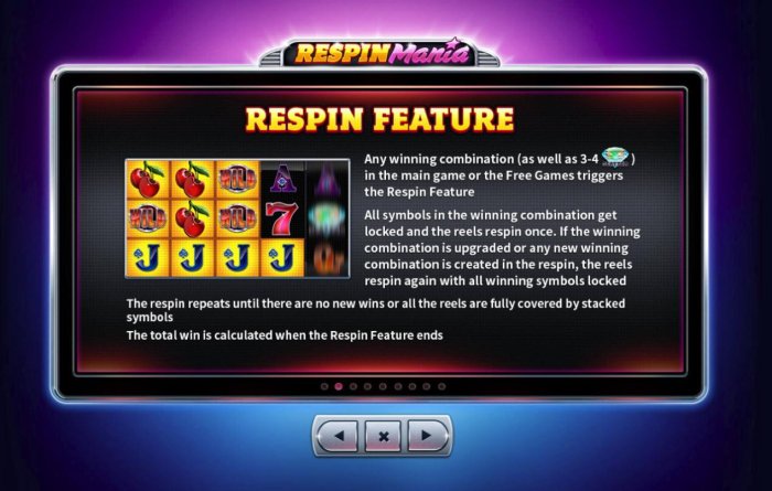Respin Feature Rules - All Online Pokies