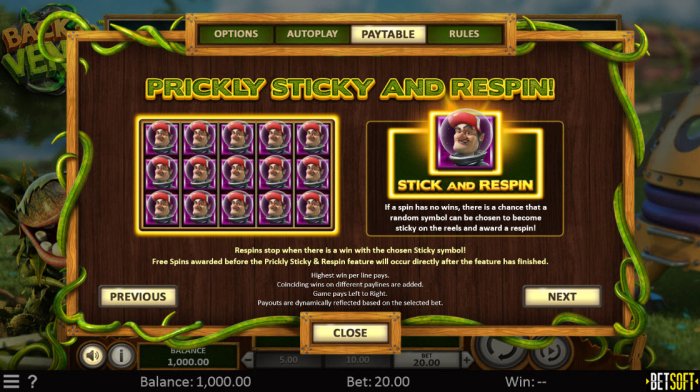 Prickly Sticky and Respin by All Online Pokies