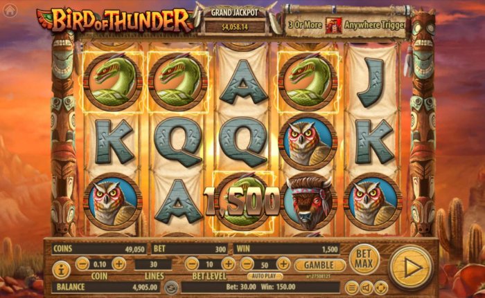 Bird of Thunder by All Online Pokies