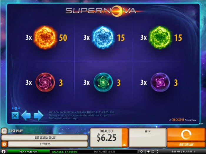 All Online Pokies image of Supernova