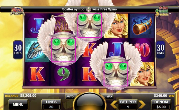 Scatter symbol wins free spins - All Online Pokies