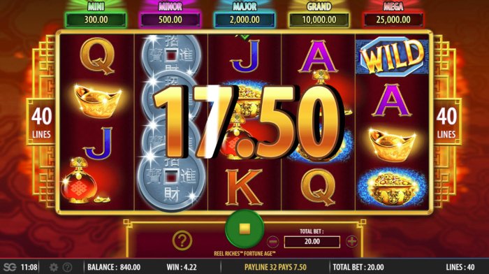 Reel Riches Fortune Age by All Online Pokies