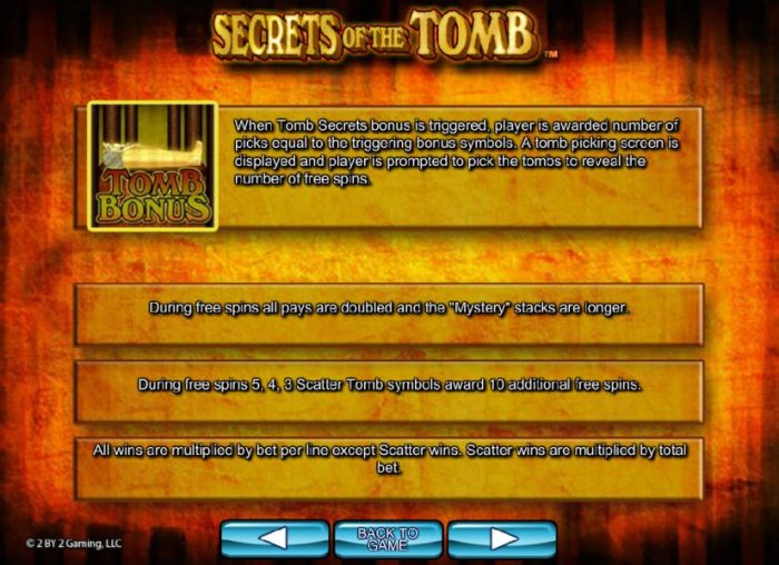 Secrets of the Tomb by All Online Pokies