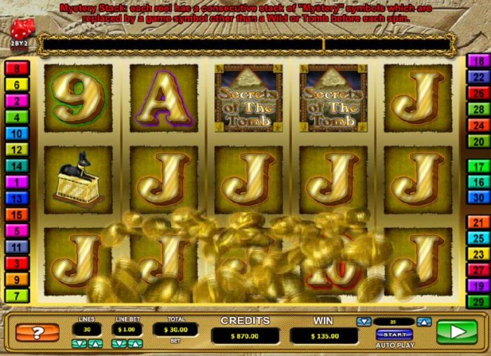 All Online Pokies image of Secrets of the Tomb