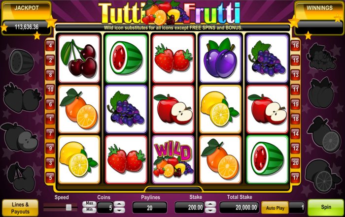 All Online Pokies image of Tutti Frutti
