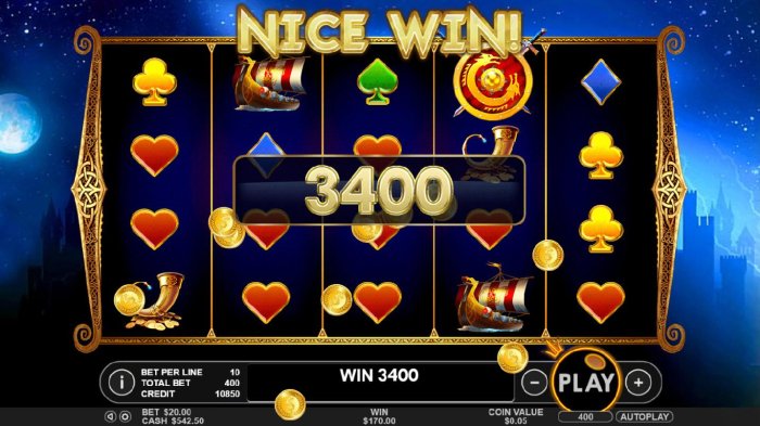 A 3400 coin big win triggered by multiple winning paylines - All Online Pokies