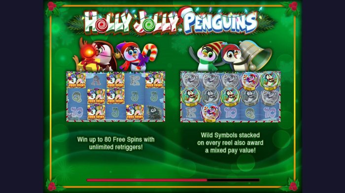 All Online Pokies image of Holly Jolly Penguins