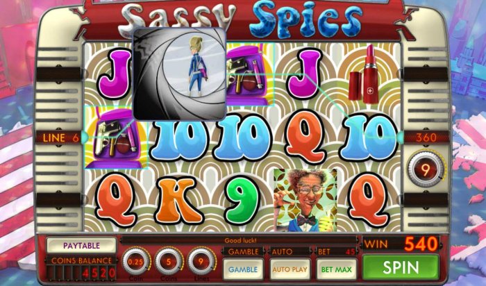 Free Spins feature pays out a total of 540 credits - All Online Pokies